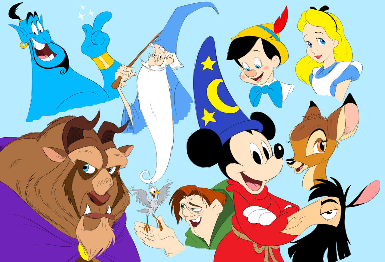Characters Collages Deviantart Disney Character Collage by DantheDoodle on DeviantArt