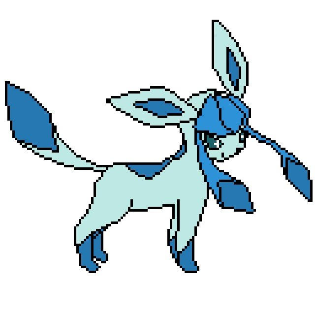 Glaceon Pixel Art by PierceTheWolfox on DeviantArt