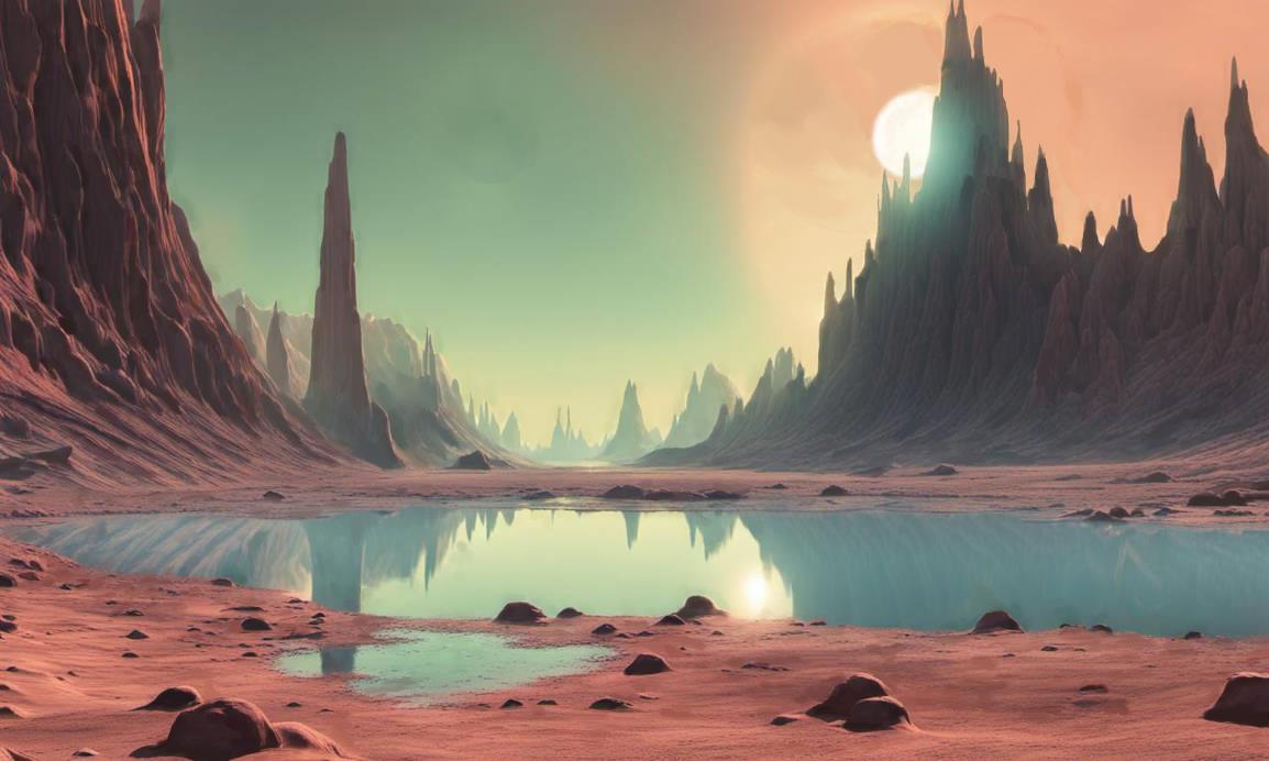 Alien lake by Studio-Lab on DeviantArt