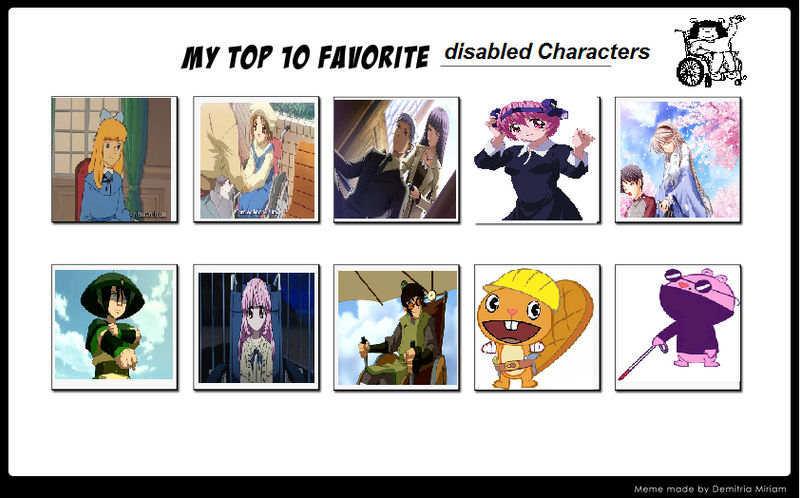 Handicapped Characters My Top 10 disabled (handicapped) characters by schocki15 on DeviantArt