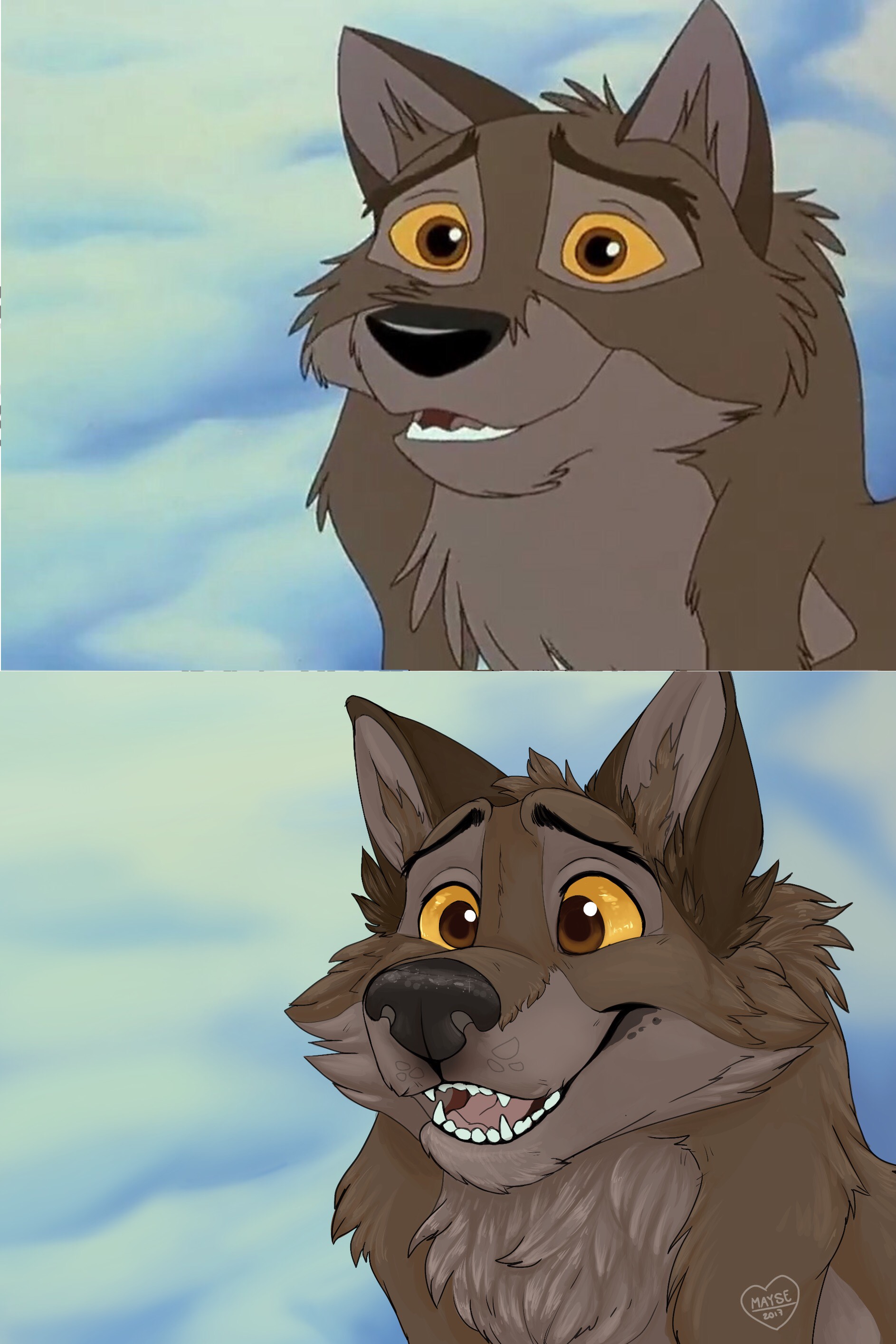 Balto screencap redraw by MakaronPanda on DeviantArt