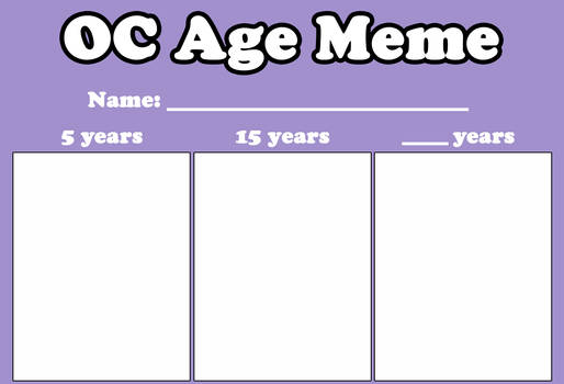 OC Age Meme