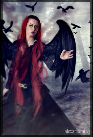 -- Raven Lady -- by alexamorath -- Raven Lady -- by alexamorath
