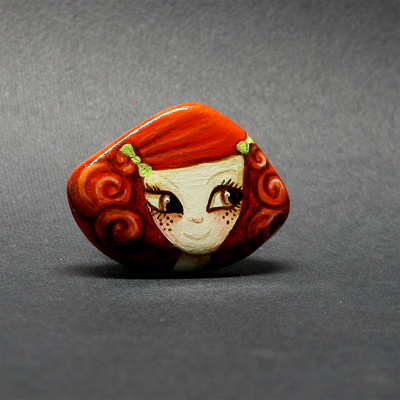 Ginger Girl Doll Brooch