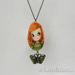 Handpainted necklace by 1anina