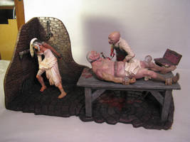 Frankenstein Diorama ~ Living Monster! and Bride!