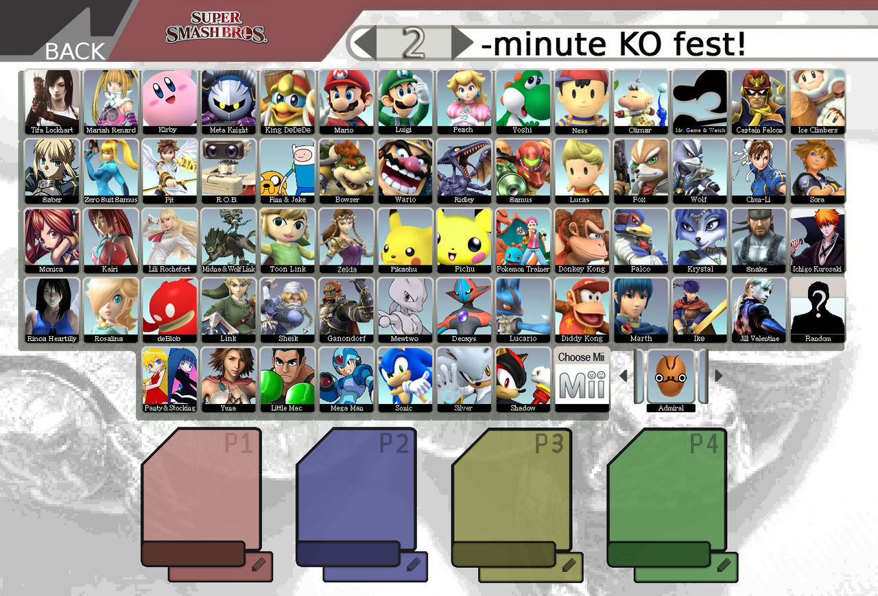 Super Smash Bros Roster by Chain-Of-Ashes on DeviantArt