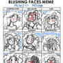 blushing faces meme Merida