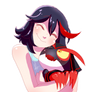 Ryuko and her uniform sapce frog