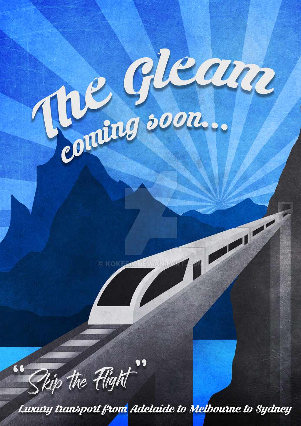 Minimalist Train Poster by Kokeen on DeviantArt