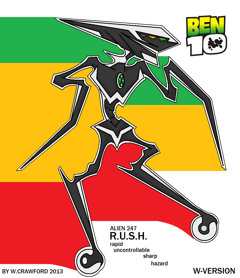 Ben10 Alien R.u.s.h. With Wheels