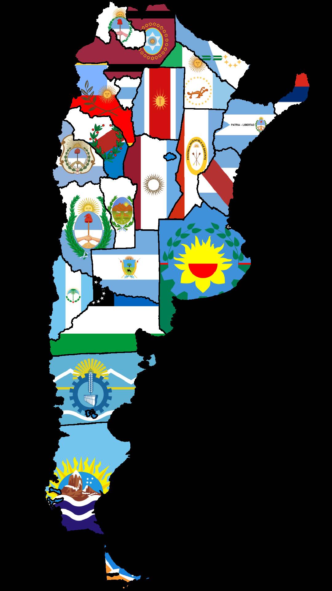 Flagmap of Argentinian provinces by popup345 on DeviantArt