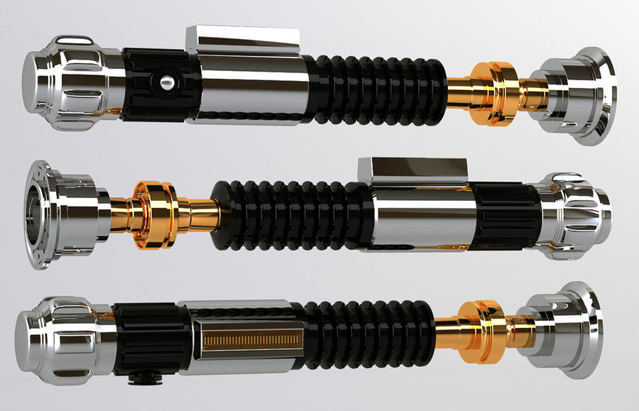 3d - Obi Wan Lightsaber 02