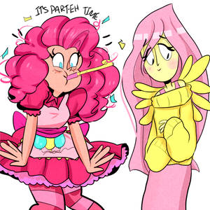 pinkie pie and fluttershy