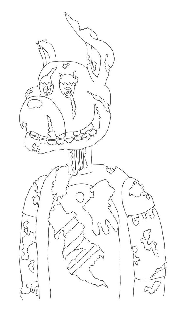 Springtrap from Animatronics coloring pages