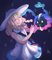 Lillie and Cosmog (+speedpaint) by muchAdoAboutUsername