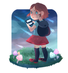 Fantasy Gaming (+speedpaint) by muchAdoAboutUsername