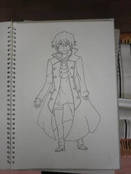 Raven / Gill from pandora hearts line art