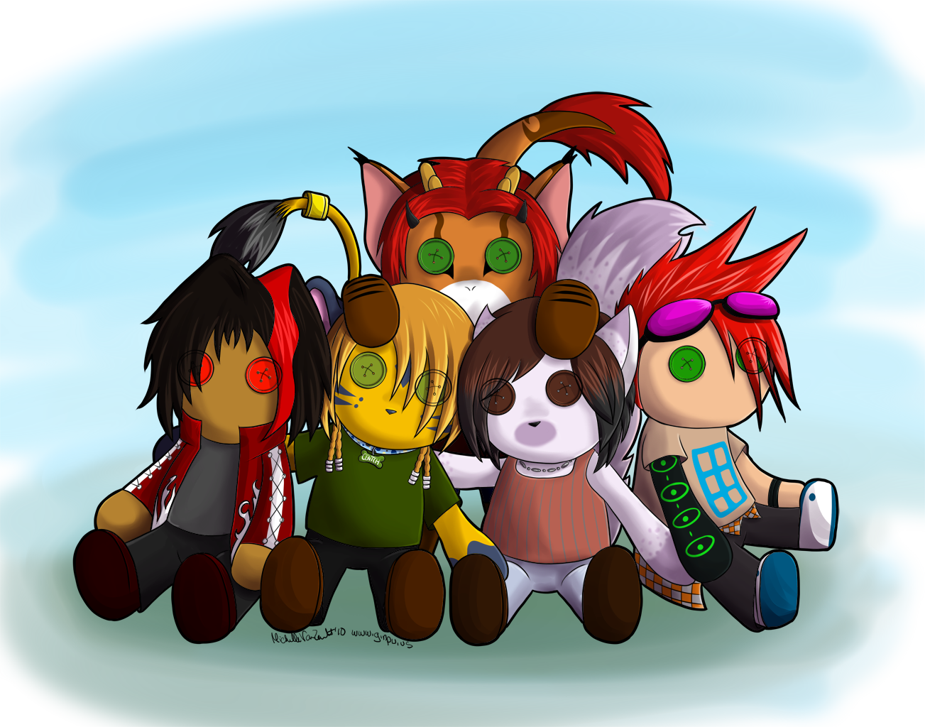 Group of Plushies