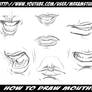 How to Draw Mouths / Various Poses