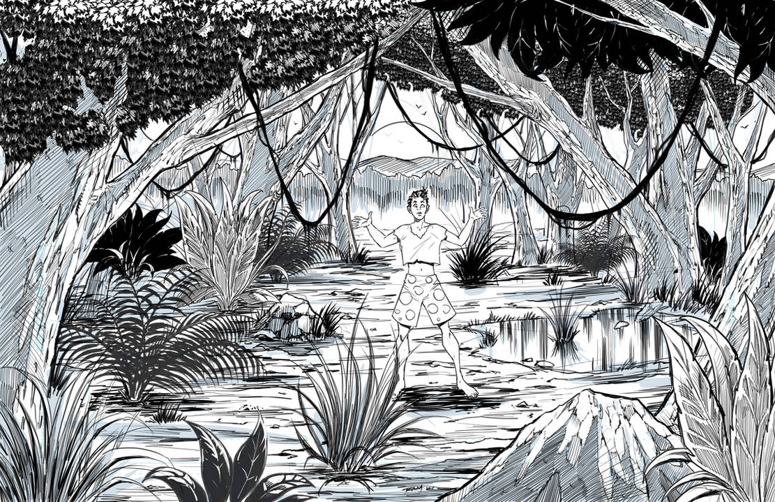 How to Draw a Jungle Landscape by robertmarzullo on DeviantArt
