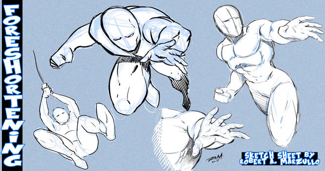 Foreshortening Sketch Sheet by RAM