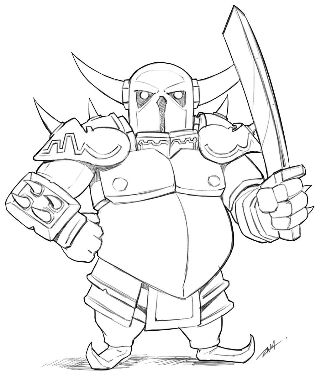 Realistic Pekka Drawing - Blanco Wallpaper