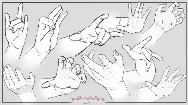 Hand Studies By RAM