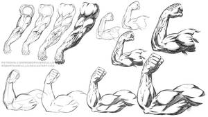 Comic Style Arm Poses Step by Step