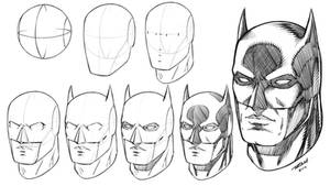 Batman Mask How to Draw Step by Step Tutorial