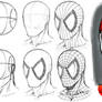 How to Draw Spider-man's Mask Step by Step