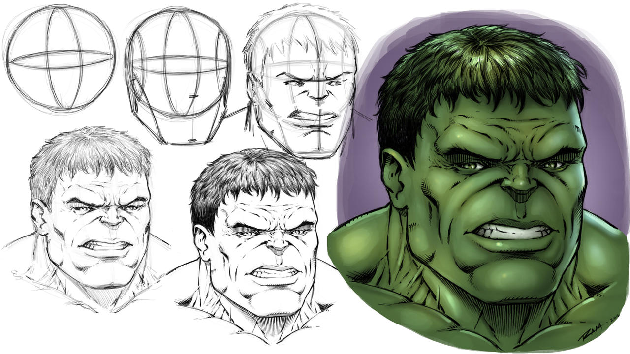 How To Draw The Hulk - Step By Step By Robertmarzullo On Deviantart