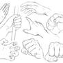 Hand Sketches - 10 Different Poses