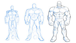 How to Draw a Massive Muscular Superhero