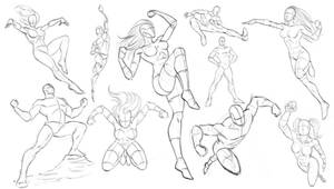 Drawing Dynamic Comic Book Poses