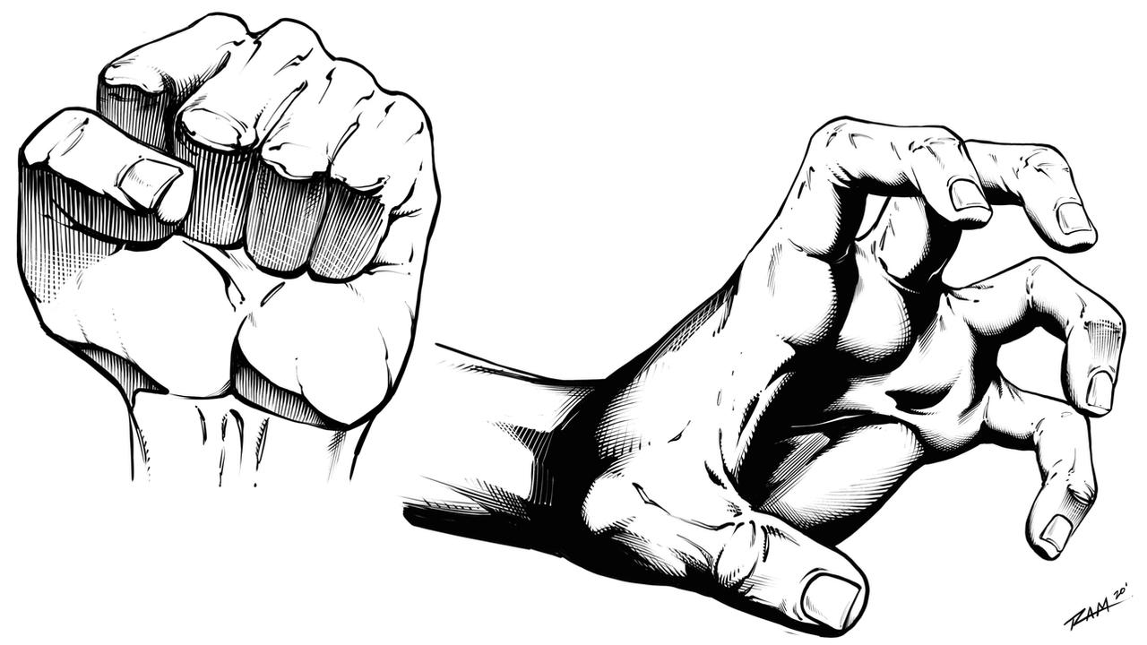 Hand Shadow Color Drawing Drawing Hand Poses with Shadows by robertmarzullo on DeviantArt