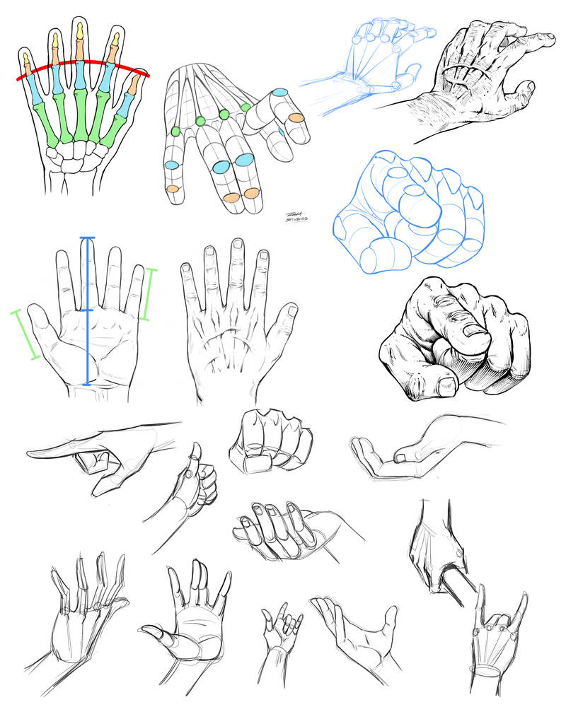 How to Draw Hands Reference Sheet by robertmarzullo on DeviantArt
