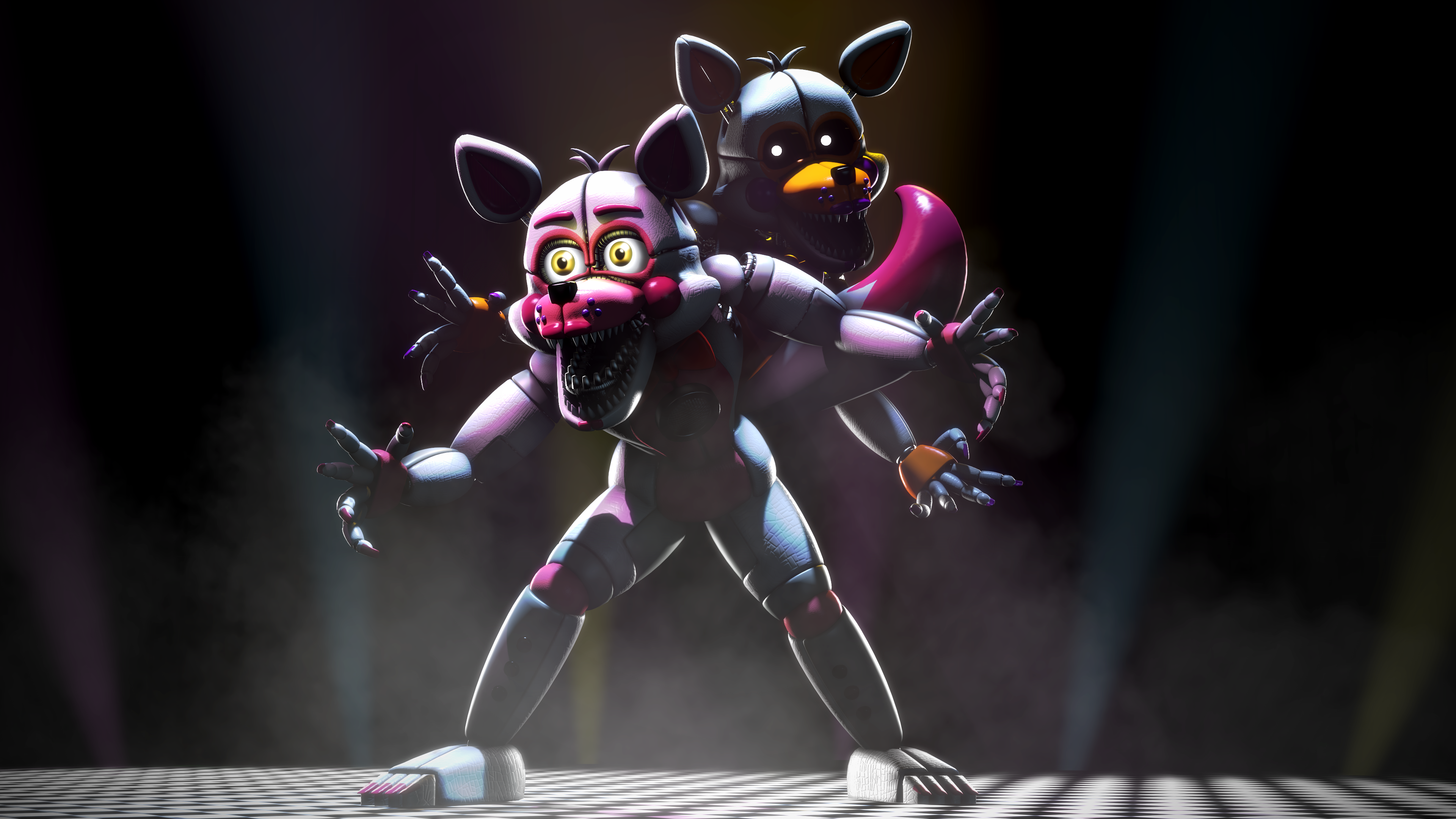 Pixilart - funtime foxy and Lolbit by 672846