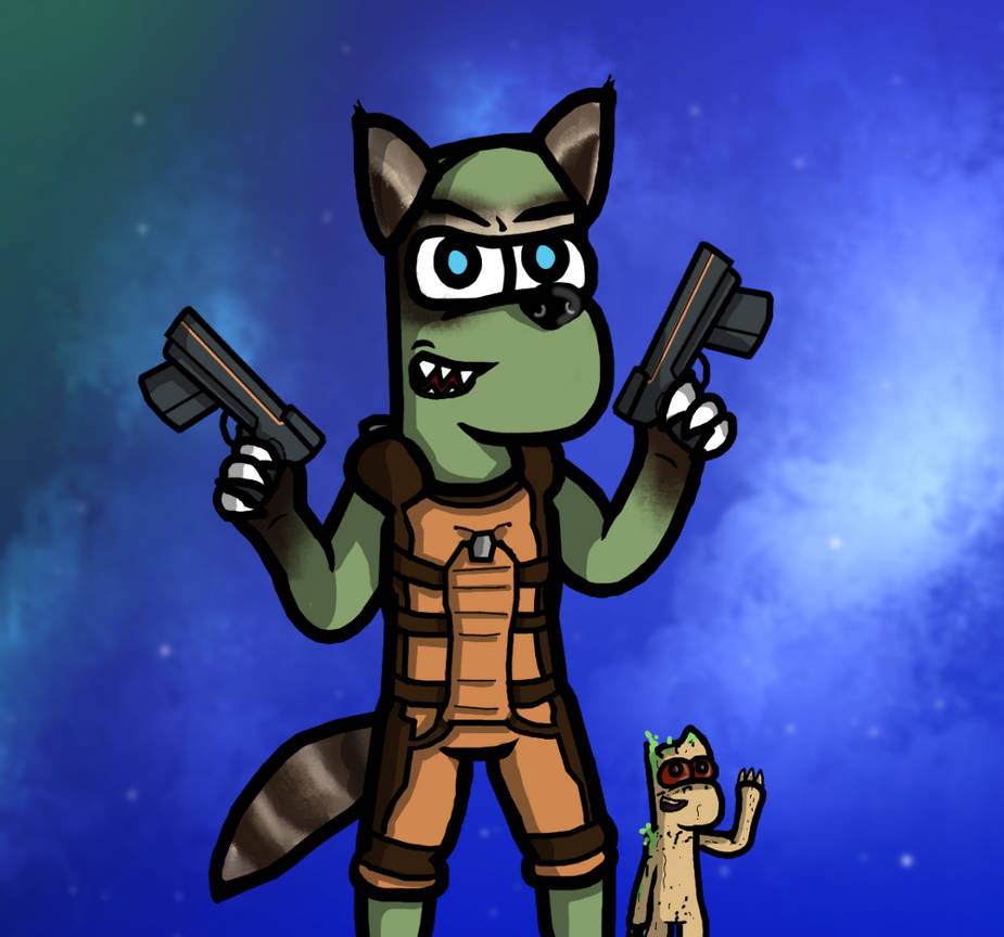 Rocket Lizard Raccoon...thing by The--Stickman on DeviantArt