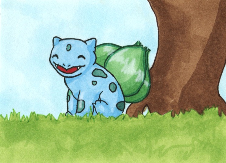 Supernova 2014 - Bulbasaur ACEO