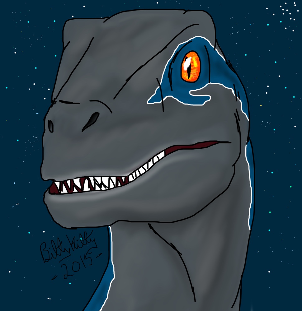 Blue is Best Raptor by bittykitty on DeviantArt