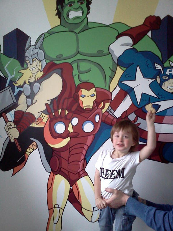 Avengers with Super Reggie