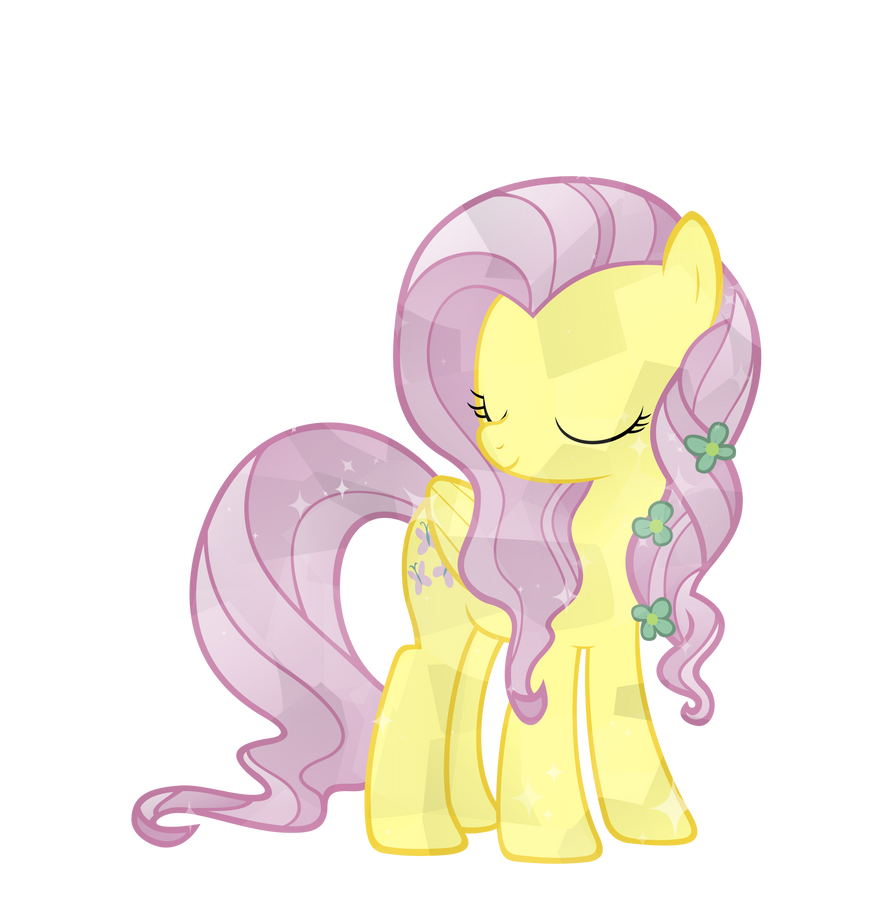 Crystal Fluttershy by Sairoch