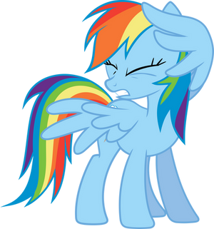 Rainbow Dash Wincing