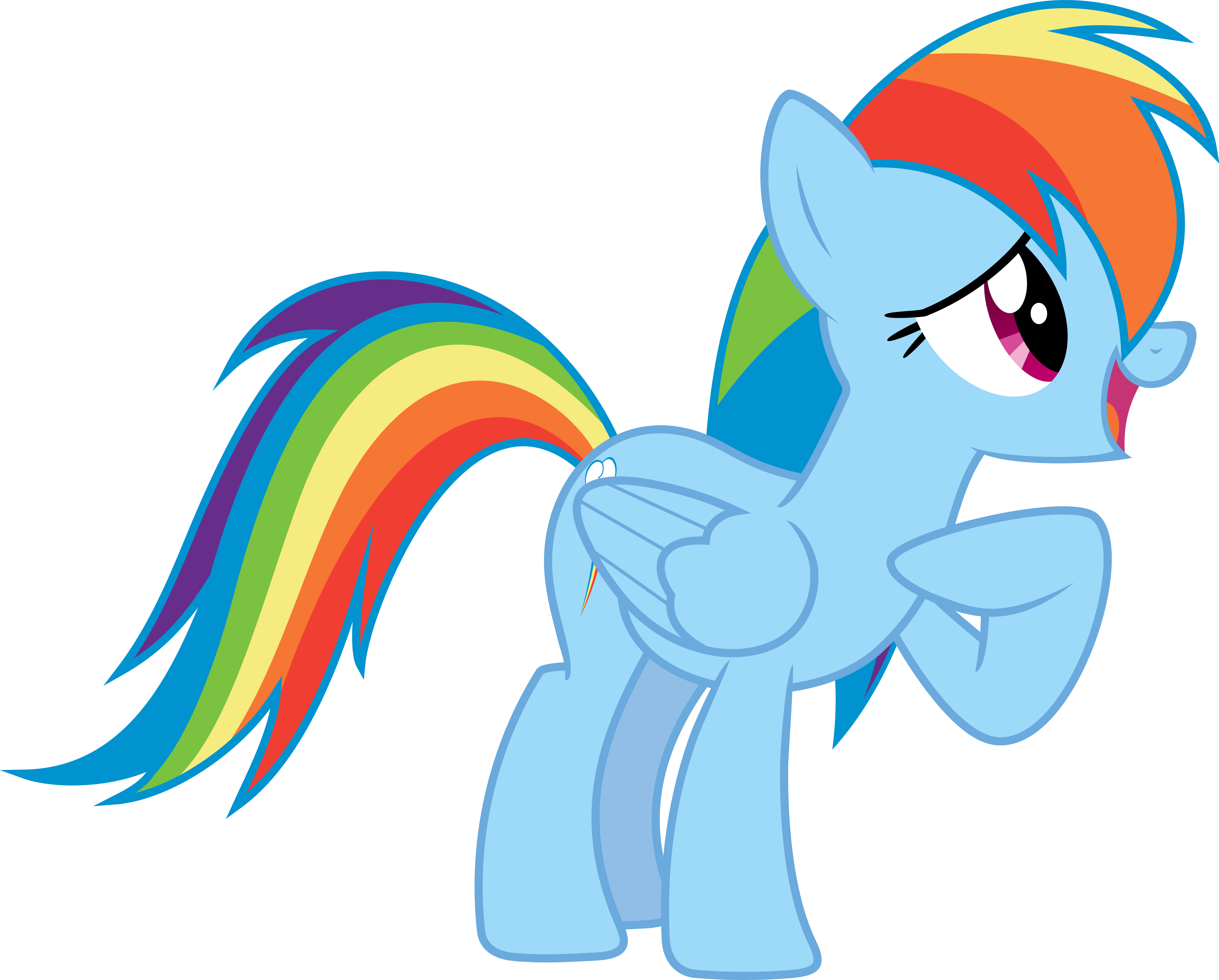 Shy Rainbow Dash