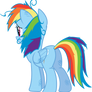 Disheveled Rainbow Dash