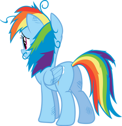 Disheveled Rainbow Dash