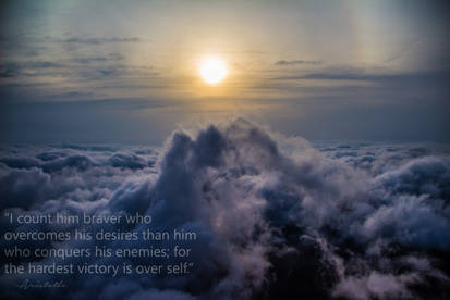 Conquering Desire from atop Adam's Peak, Sri Lanka