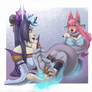 Cassiopeia tickling Ahri