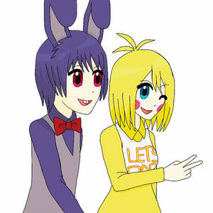 Toy Chica with Bonnie